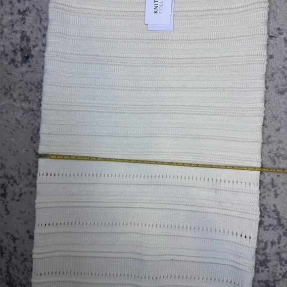 Dynamite Cream Textured Knit Midi Skirt - Picture 10 of 13